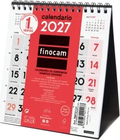 CALENDARIO SOBREMESA ESCRIBIR XS NºGRANDES 140x150 2027