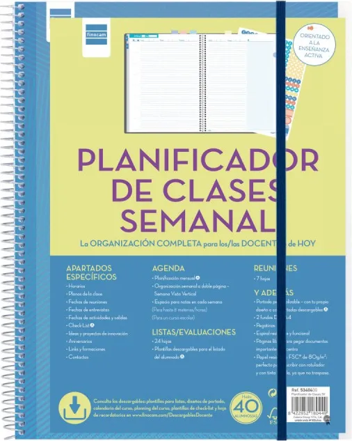 PLANIFICADOR CLASES SEMANA DOCENTE SVV 230X310