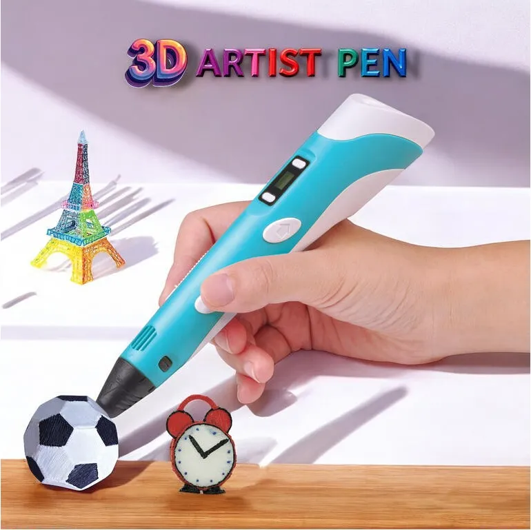 Bolígrafo 3D Artistico 6 Colores en Uno