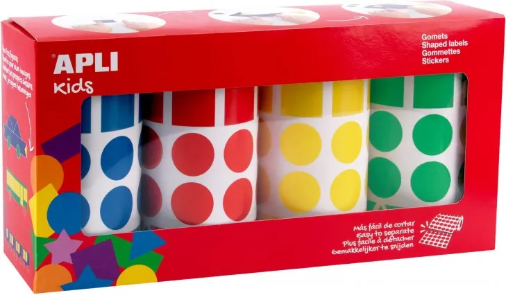 PACK 4 ROLLOS GOMETS GEOMÉTRICOS 20mm