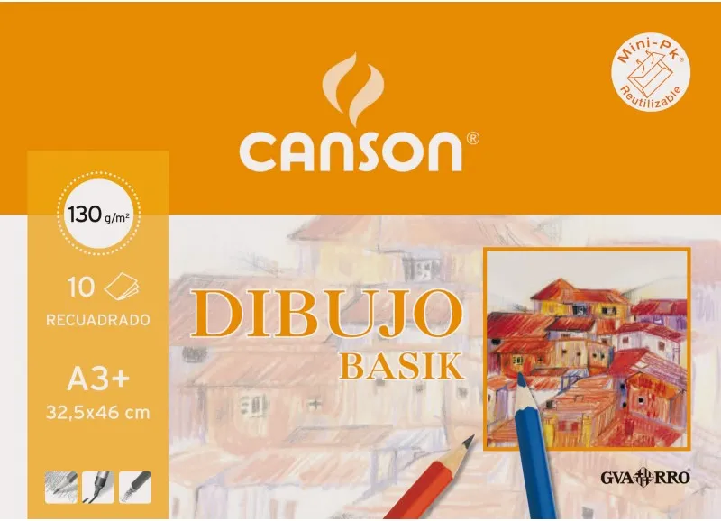 LÁMINAS DIBUJO BASIK A3 CON RECUADRO MINIPACK
