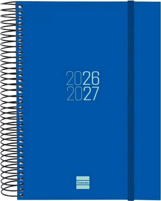 AGENDA FINOCAM ESPIRAL E10 1DP AZUL 26-27