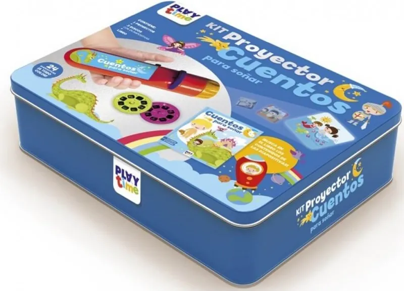 KIT PROYECTOR CUENTOS - CAJA METÁLICA