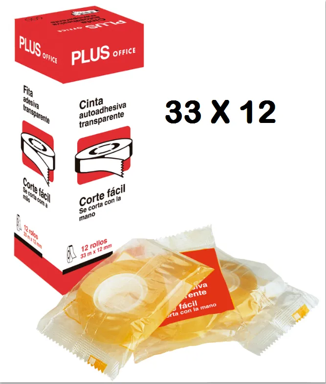 CINTA ADHESIVA PLUS 33X12