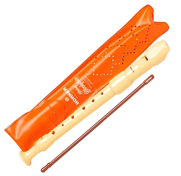 Flauta Hohner 9516 CREMA Funda Naranja