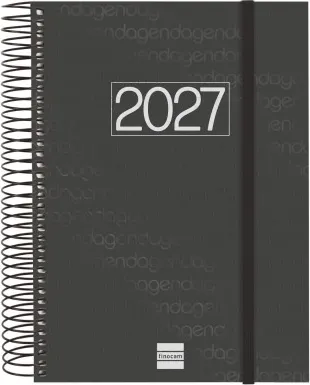 AGENDA YEAR E10 155X212 1DP 2027 NEGRO