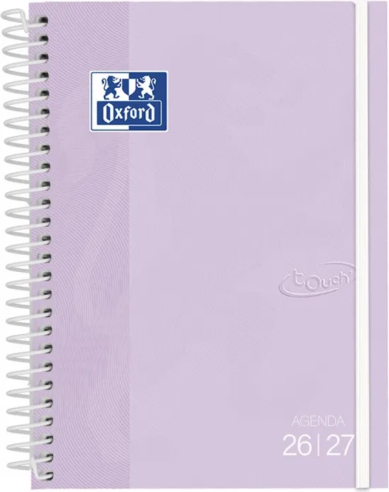 AGENDA ESCOLAR TAPA TOUCH PASTEL EXTRADURA 4º SEM.VISTA 26-27