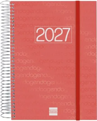 AGENDA YEAR E10 155X212 1DP 2027 ROJO