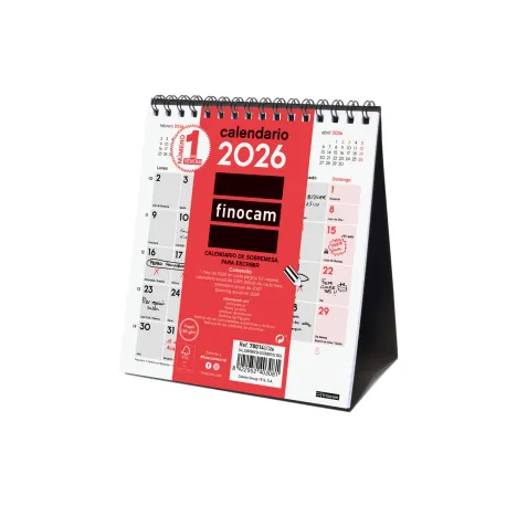 CALENDARIO SOBREMESA ESCRIBIR NEUTRO XS 140X150 2026