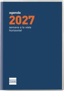 AGENDA CÓCTEL PL3 82X127 SV  AZUL 2027