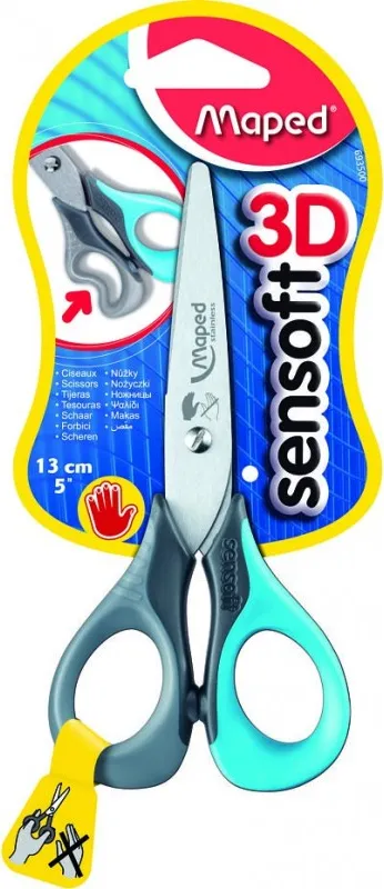 Tijera Sensoft  Zurdos 13cm Blister