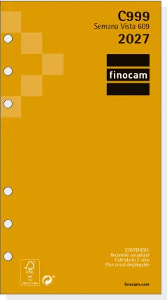 RECAMBIO FINOCAM ANUAL 609  C999 94X171 S.VISTA 2027