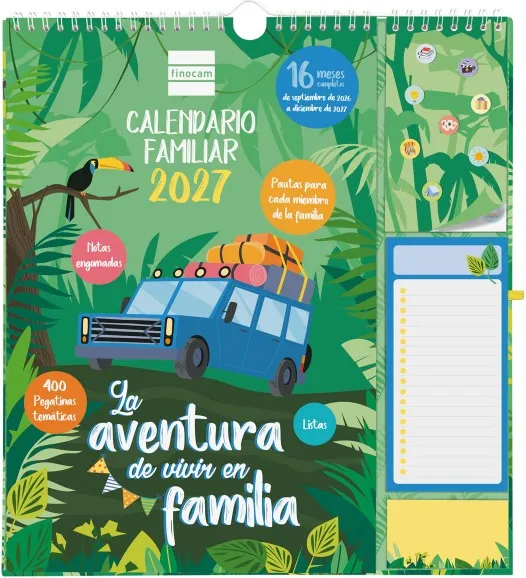 CALENDARIO FINOCAM PLUS FAMILIAR 16 MESES 26-27