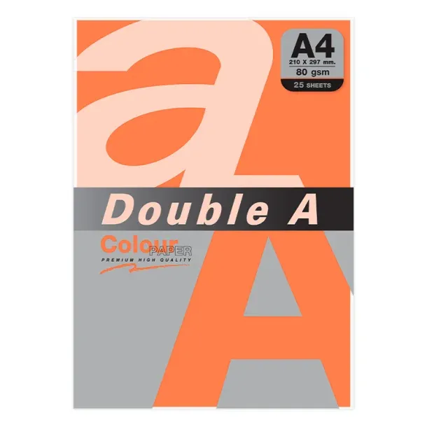 PAPEL DOUBLE A A4 80GR 25H AZAFRÁN