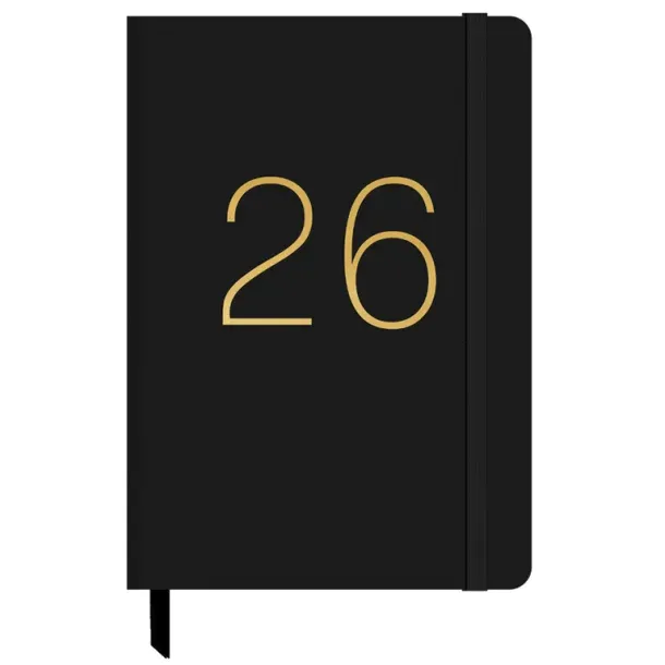 AGENDA ANUAL 2026 CAMPUS PU PLAIN A6 SEM VISTA NEGRO