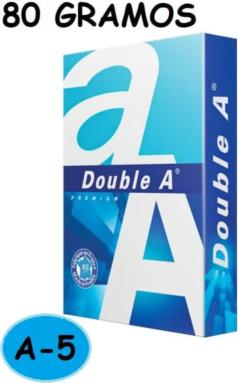 PAPEL A5 DOUBLE A 80GR FOTOCOPIADORA