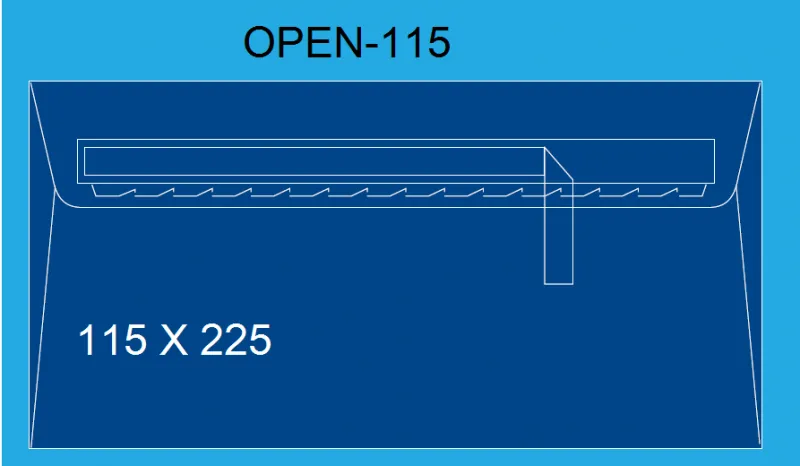 SOBRES SAM 115X225 OPEN-115 BLANCO C/500