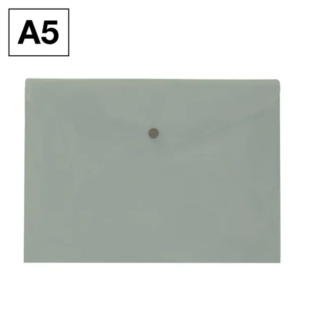 SOBRE BROCHE PLUS PP A5 GRIS MANHATTAN