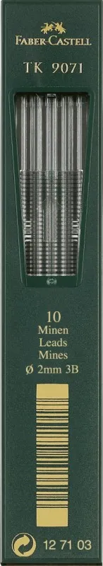 MINAS FABER CASTELL 2 MM 3B