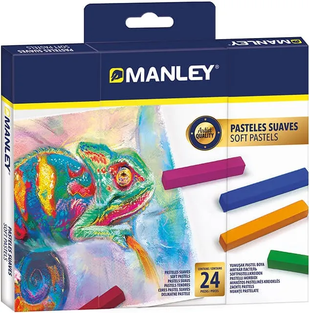 PASTEL SUAVE BARRA MANLEY 24 COLORES