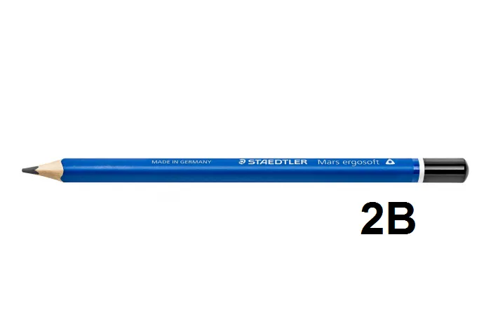LÁPIZ STAEDLER ERGOSOFT 2B 12 UNIDADES