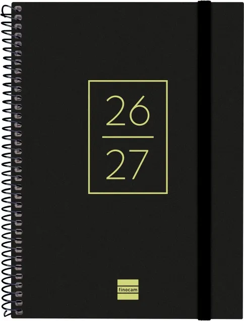 AGENDA FINOCAM SECUNDARIA 1/4 SVH NEGRO 26-27