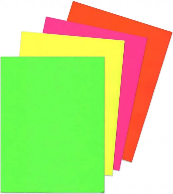 CARTULINAS FABRISA FLUORESCENTES A4 50HOJAS