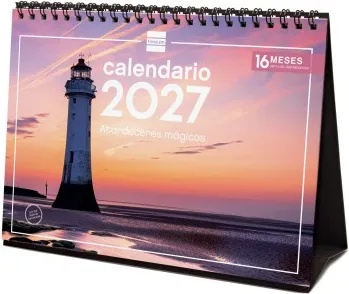 CALENDARIO SOBREMESA ESCRIBIR 210X150 2027 ATARDECERES