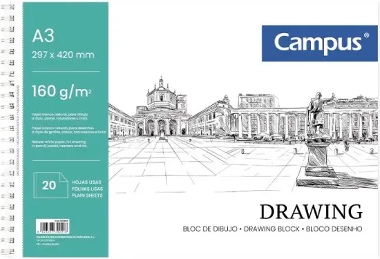 BLOC DIBUJO CAMPUS TECHNICAL A3 160GR 20H LISO