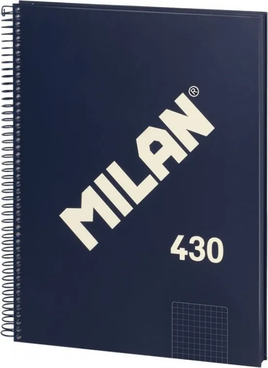 BLOC ESPIRAL MILAN A4 AZUL 80H. CDO 5X5. SERIE 1918