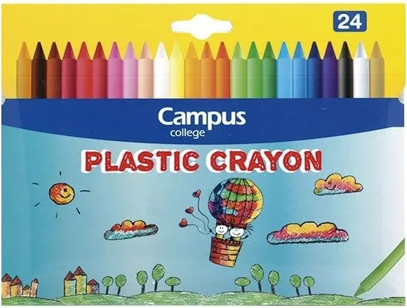CERAS CAMPUS PLASTIC CRAYON 24 COLORES