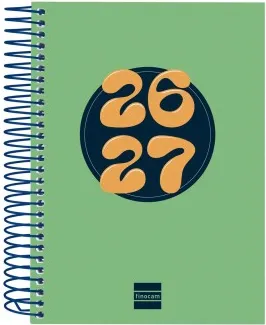 AGENDA FINOCAM COOL 1/8  1DP VERDE 26-27