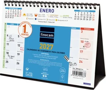 CALENDARIO SOBREMESA COLOR ESCRIBIR S 210x150 2027