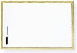 Pizarra blanca marco madera 30x40cm