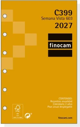 RECAMBIO FINOCAM  603 C399 SEM VISTA 69X127 2027