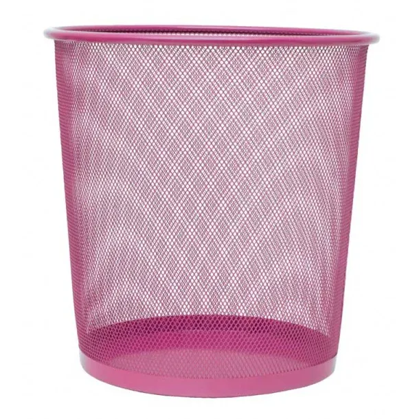 PAPELERA PLUS REJILLA 13 LITROS ROSA
