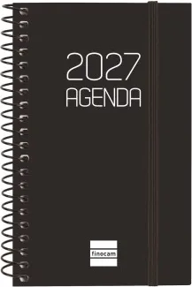 AGENDA OPAQUE E3 79X127 SV 2027 NEGRO