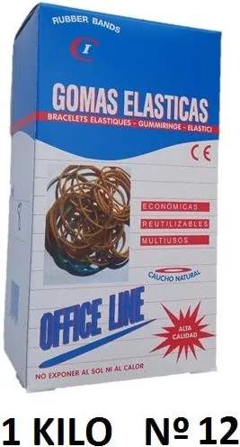 GOMAS ELÁSTICAS 1 KILO Nº12