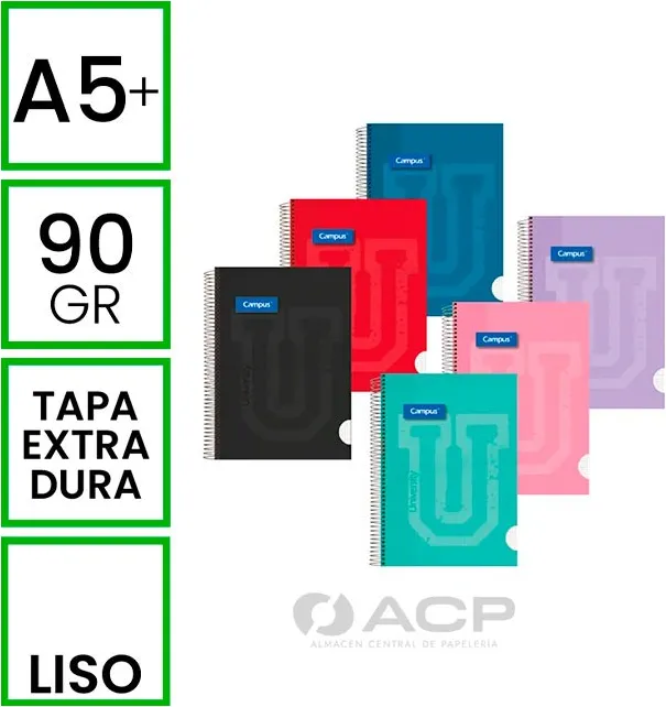 BLOC A5 CAMPUS 80H 90GR.T.FORRADA LISO