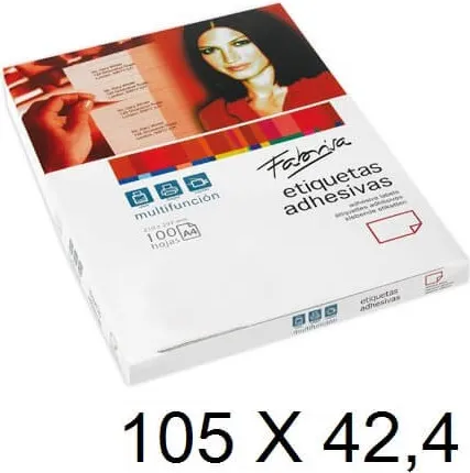 ETIQUETA FABRISA A4 105x42,40