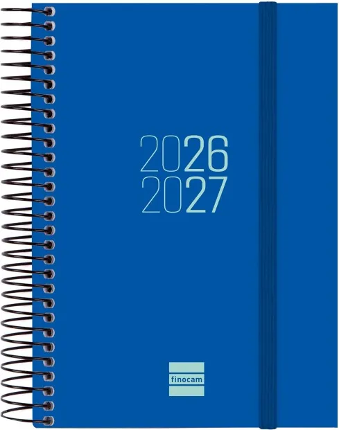 AGENDA FINOCAM ESPIRAL E8 1DP AZUL 26-27
