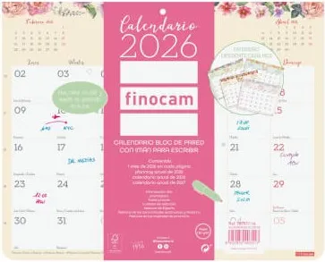 CALENDARIO PARED IMAN DESIGN ESC.25X20 2026