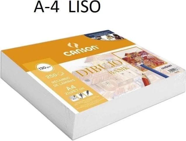 LAMINAS A4 BASIK 130GR LISO P/250