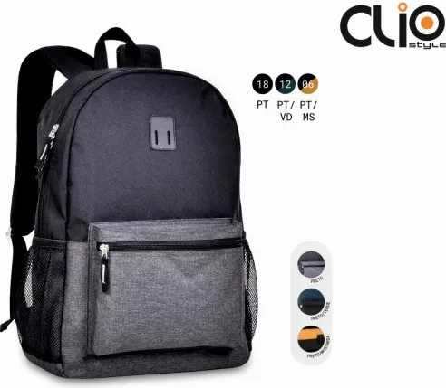 MOCHILA CLIO BOLSILLO 43X30X13 C/2 CREMALLERAS