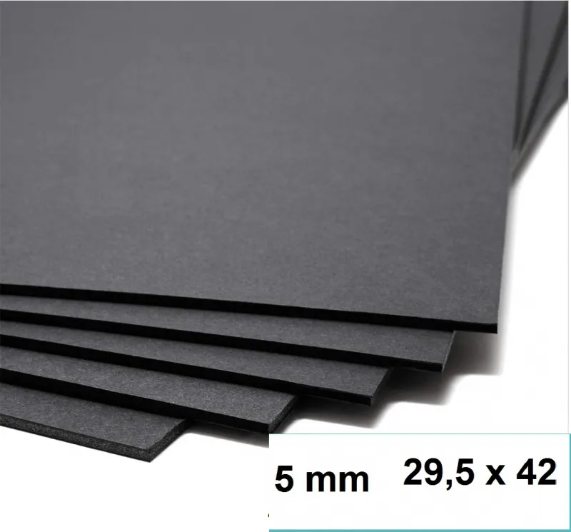 CARTON PLUMA A3 NEGRO 5MM 29,5x42cm