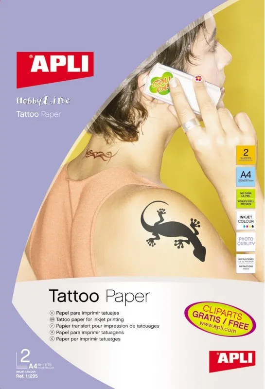 PAPEL PARA TATUAJES APLI
