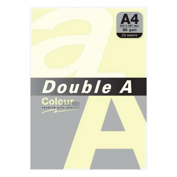 PAPEL DOUBLE A A4 80GR 25H MARFIL