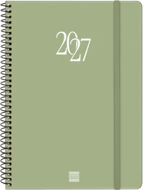 AGENDA ESPIRAL MY E10 155X212 SV 2027 VERDE