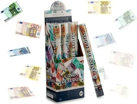 CAÑÓN CONFETI EUROS 80CM