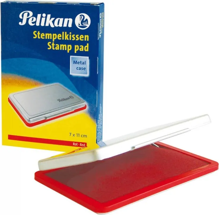Tampón Pelikan Nº2 Rojo 7x11cm